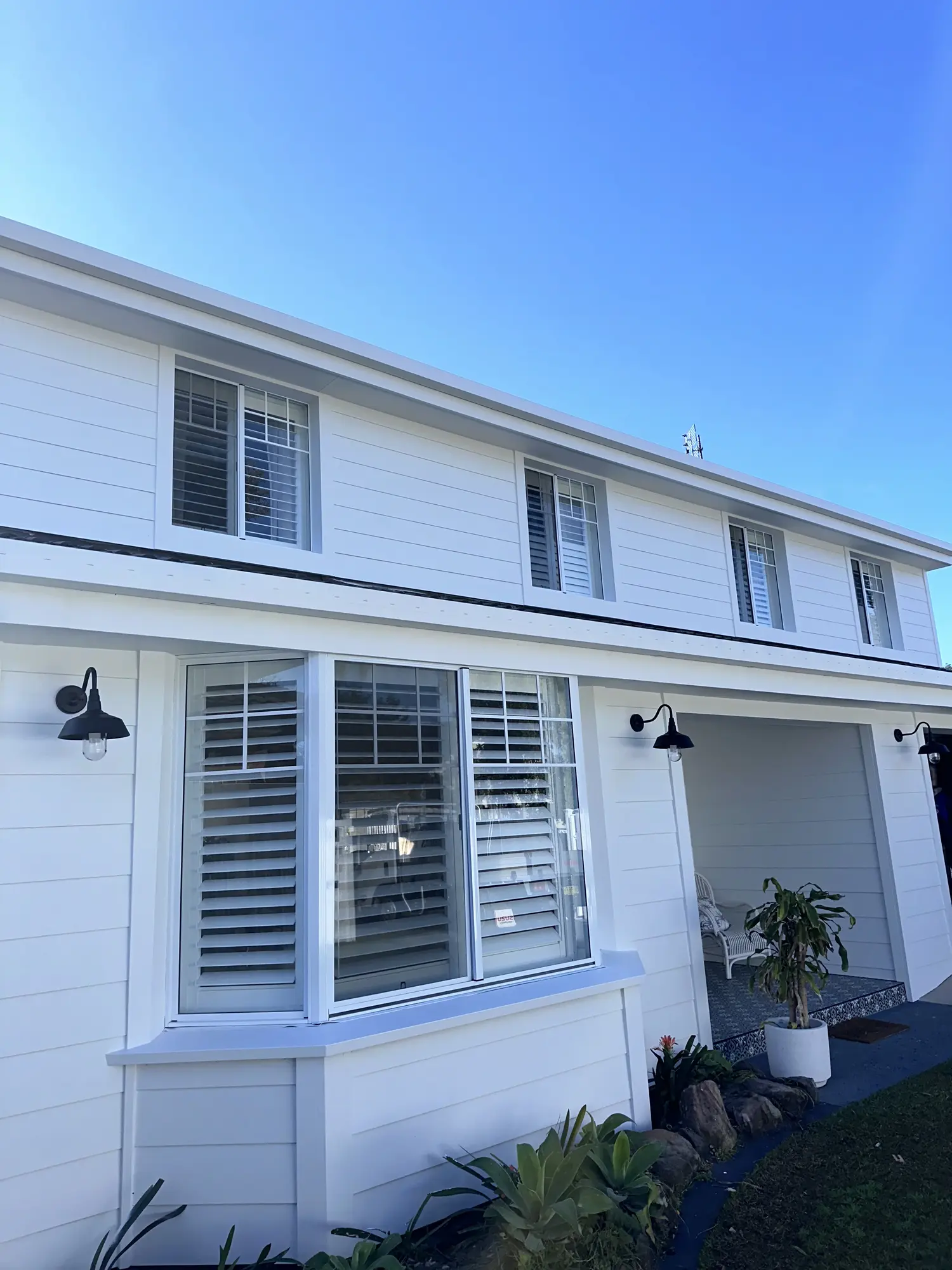 Completed facade renovation on St Huberts Island, Central Coast